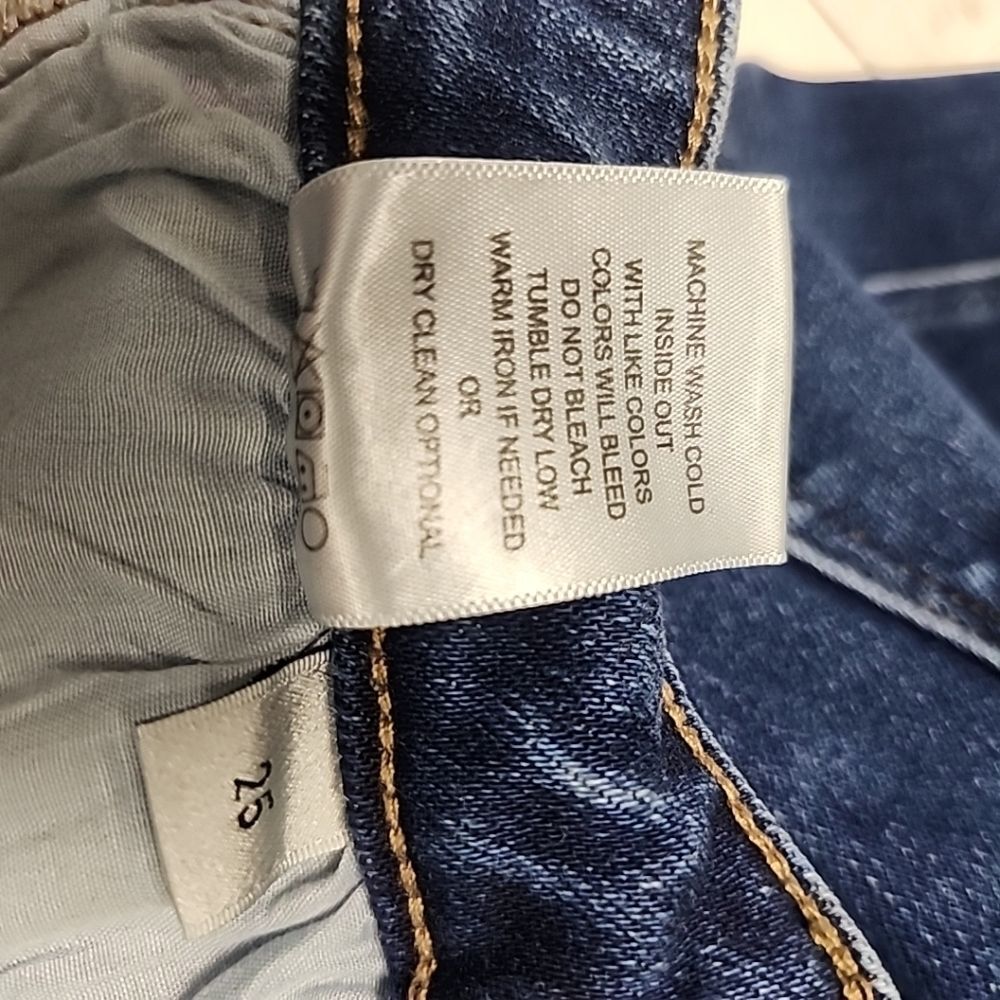 Vervet Growing High Rise Slim Straight Crop Raw Hem Women’s Size 25 - Picture 14 of 15